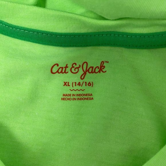 Cat & Jack girls t-shirt green size XL (14-16) - Picture 4 of 7